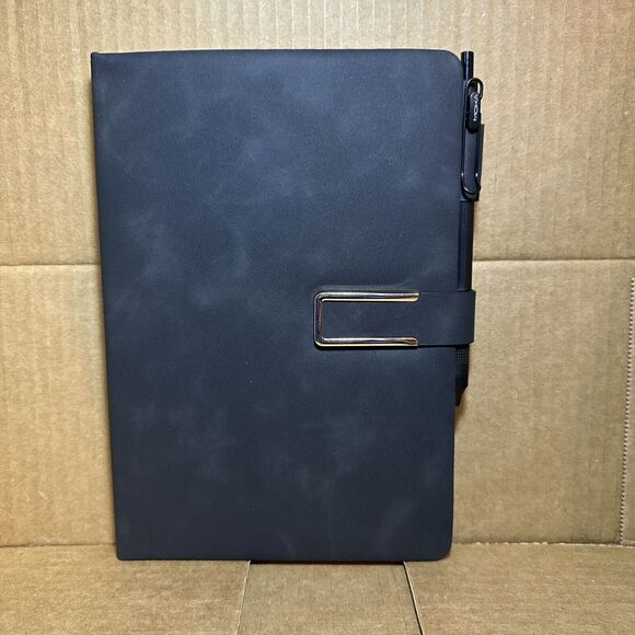 A5 Vintage Leatherbound Notebook W/Bookmark & MOKA Pen Included. (200 Pages) - Picture 1 of 4